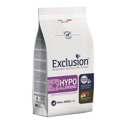 Exclusion Diet Small Hypoallergenic horse and potato 2kg