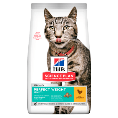 Hill's Science Plan Adult Perfect Weight Alimento per Gatti con Pollo 1,5kg