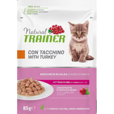 Trainer Natural Busta Kitten&Young Bocconcini in salsa 85g
