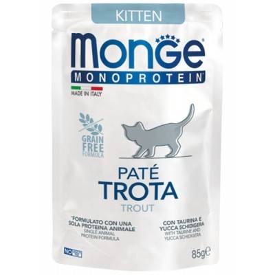 Monge Monoprotein Kitten patè Trota busta 85g