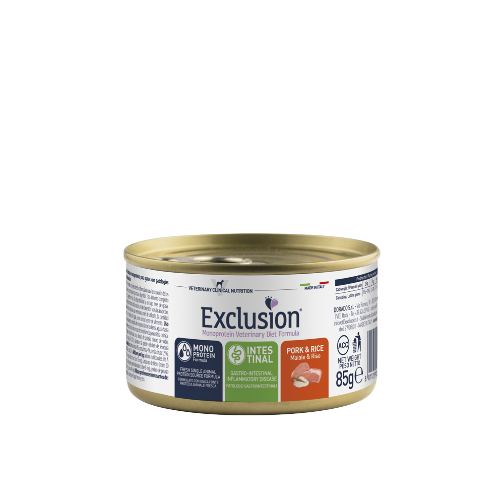 Exclusion Intestinal Cat Pork And Rice 85g