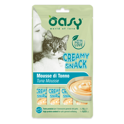 Oasy Cat Creamy Snack Mousse 4x15g