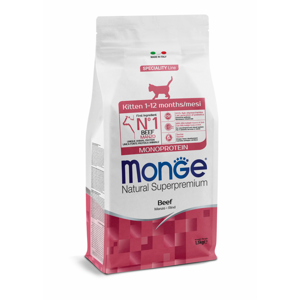 Monge Natural Superpremium Kitten Manzo