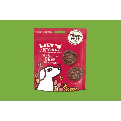Lily's Kitchen Snack The Best Ever Beef Mini Burgers con Manzo 70g