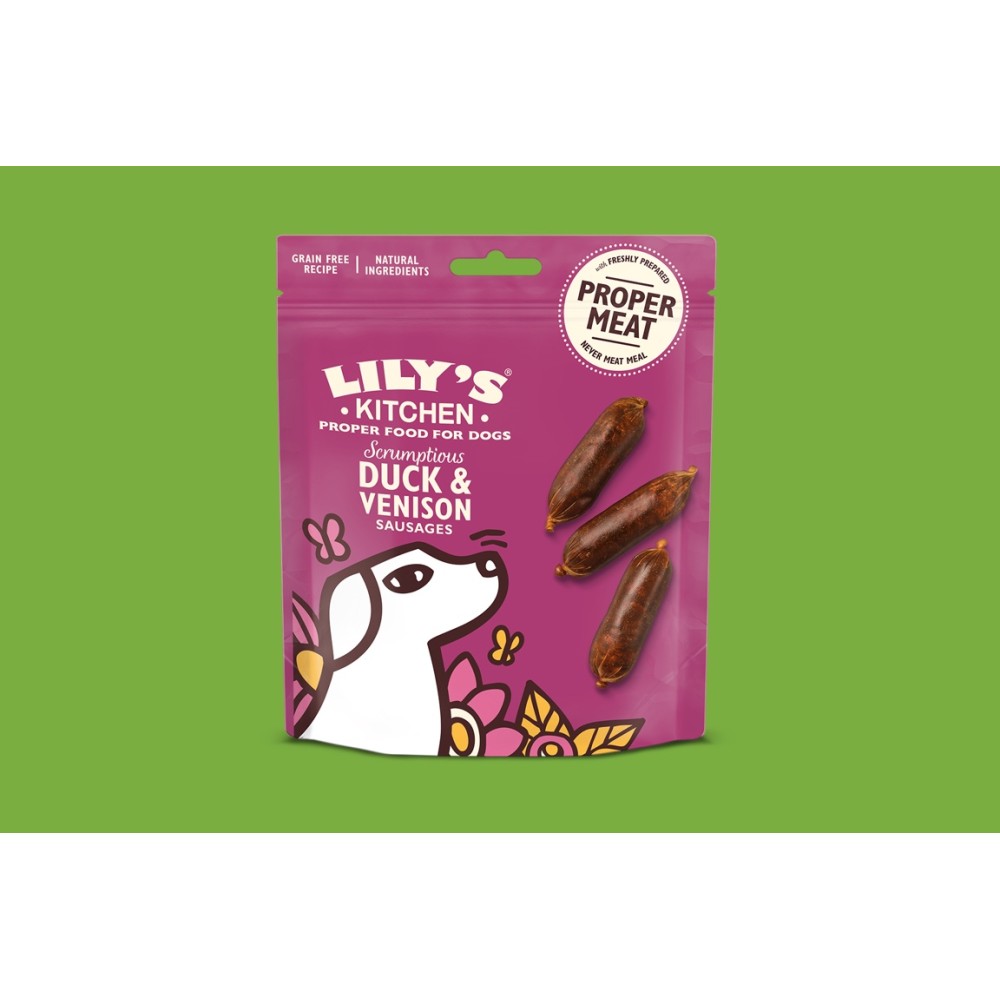 Lily's Kitchen Snack Scrumptious Sausages Aatra e Cervo 70g