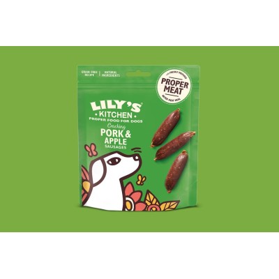 Lily's Kitchen Snack Cracking Sausages Maiale e Mela 70g
