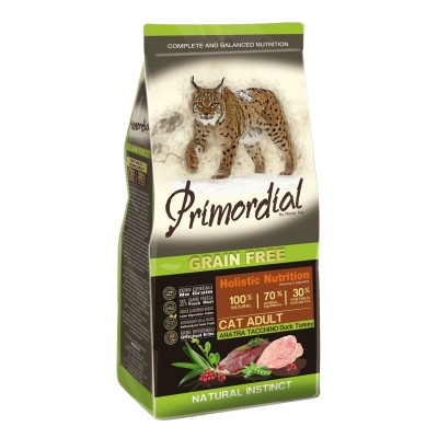 Primordial Cat Grain Free Adult Anatra e Tacchino