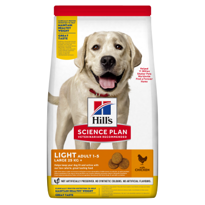 Hill's Science Plan Light Large Breed Adult Alimento per Cani con Pollo 14kg