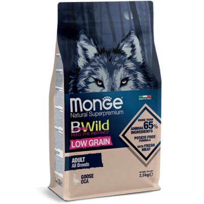Monge Natural Superpremium B-Wild All Breed Adult Low Grain con Oca
