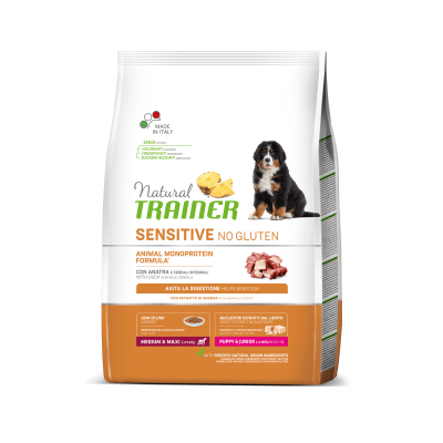 Trainer Natural Medium&Maxi Sensitive Puppy&Junior Anatra 12kg