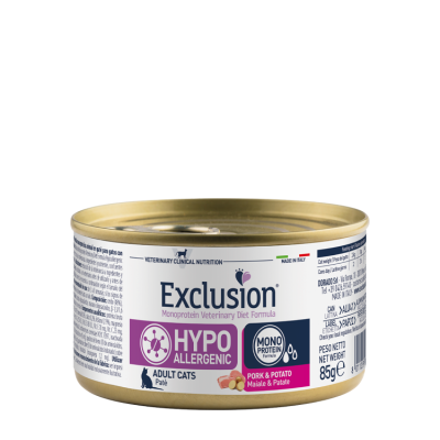 Exclusioni Hypoallergenic Cat Pork and Potato 85g