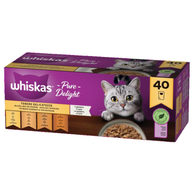 Whiskas Buste Pure Delight Tenere Delicatezze in Gelatina 40x85g