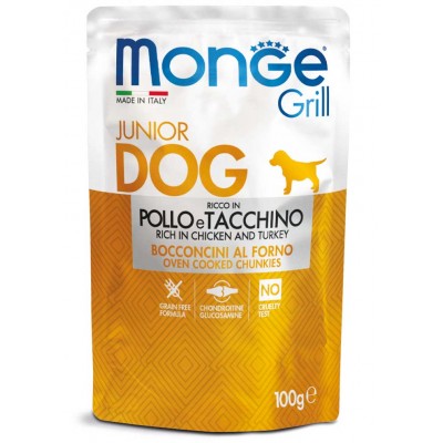 Monge Grill Puppy Pollo e Tacchino 100g