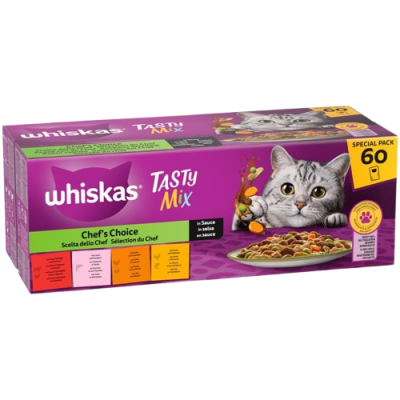 Whiskas Buste Tasty Mix Scelta dello Chef 60x85g