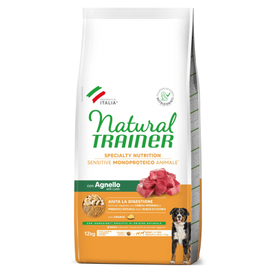 Trainer Natural Medium&Maxi Sensitive Agnello e Cereali integrali