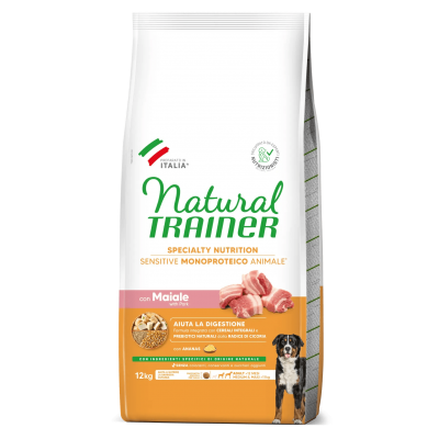 Trainer Natural Medium&Maxi Sensitive Maiale e Cereali integrali