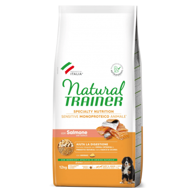 Trainer Natural Medium&Maxi Sensitive Puppy&Junior Salmone e cereali