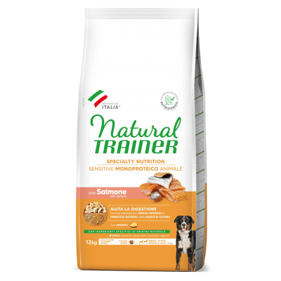 Trainer Natural Medium&Maxi Sensitive Salmone e Cereali integrali