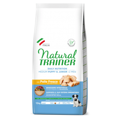 Trainer Natural Puppy&Junior Medium Pollo crocchetta