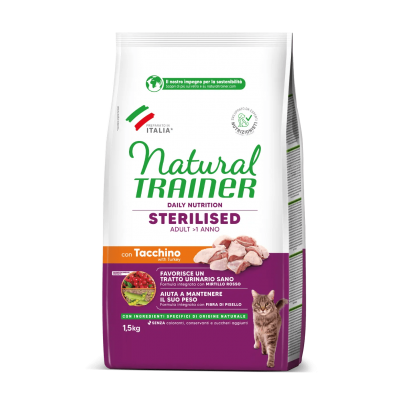 Trainer Natural Sterilised Tacchino crocchetta