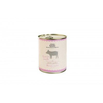 B.A.R.F. Dr.Clauder’s Menu Completo per Cani Trito di Maiale con Patate e Zucchine