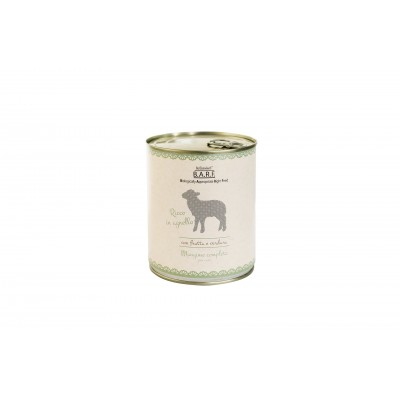 B.A.R.F. Dr.Clauder’s Menu Completo per Cani Trito di Agnello con Frutta e Verdura 800g