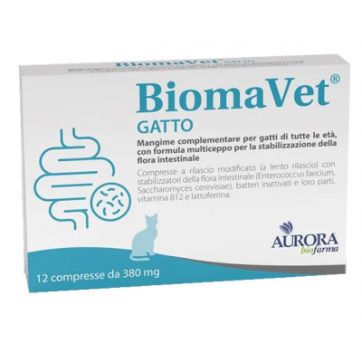 Aurora Biofarma Biomavet Gatto 380mg 12 Compresse