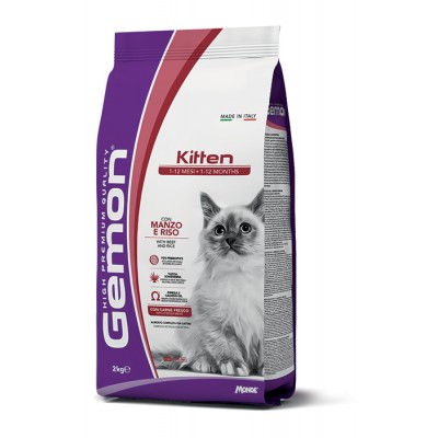 Monge Gemon Gatto Kitten Manzo e Riso 2kg