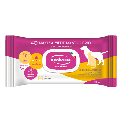 Inodorina Salviette Functional Manto Corto Gusto Gelsomino 40pz