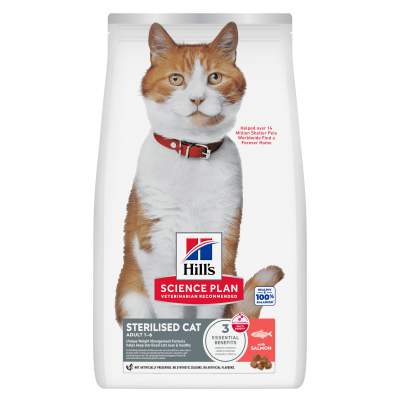 Hill's Science Plan Adult Sterilised Cat Alimento per Gatti con Salmone