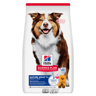Hill's Science Plan Medium Mature Adult 7+ Alimento per Cani con Pollo