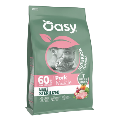Oasy Cat Superior Sterilized Maiale