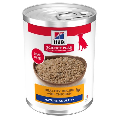 Hill's Science Plan Mature Adult 7+ Alimento per Cani Lattina 370g
