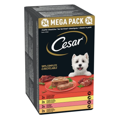 Cesar ClassicTerrine Mega pack 24 vaschette da 150g