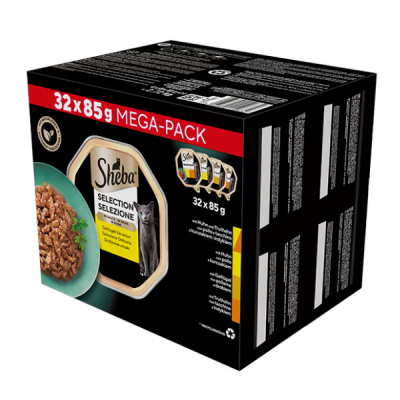Sheba Selezione Delicata in Salsa MegaPack 32x85g