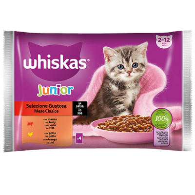 Whiskas selezione Gustosa Junior 4x85g