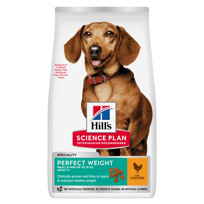 Hill's Science Plan Perfect Weight Small & Mini Adult Alimento per Cani con Pollo 1,5kg
