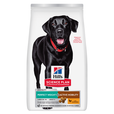 Hill's Science Plan Perfect Weight & Active Mobility Large Breed Adult Alimento per Cani con Pollo 12kg