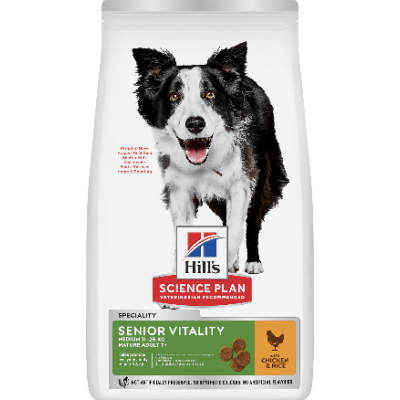 Hill's Science Plan Senior Vitality Medium 7+ anni con Pollo e Riso
