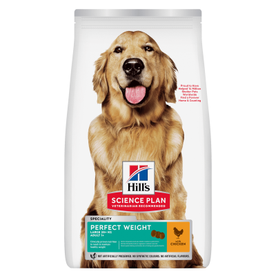 Hill's Science Plan Perfect Weight Large Breed Adult Alimento per Cani con Pollo 12kg