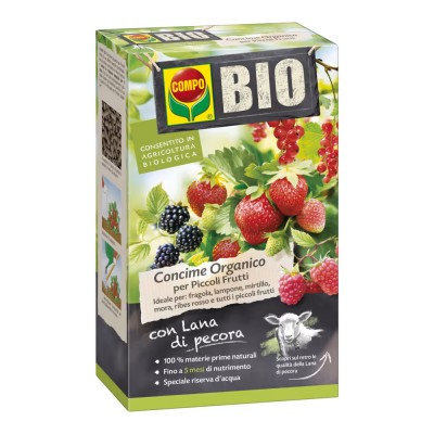 Compo Bio Concime con Lana di Pecora per Piccoli Frutti 750g