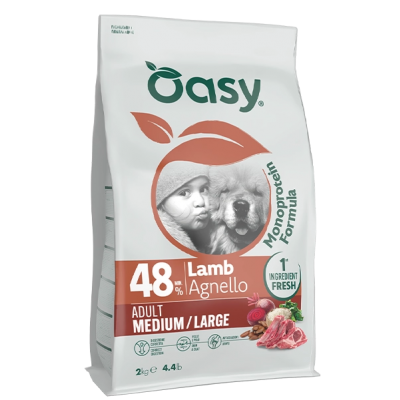 Oasy Dog Monoprotein Adult Medium/Large Agnello