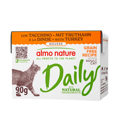 Almo Nature Cat Tetracart Daily Mousse Tacchino