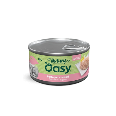 Oasy Dog Natury Soft Jelly Lattina al Pollo per Cuccioli 150g