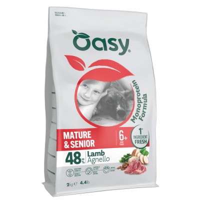 Oasy Dog Monoprotein Mature Senior Agnello