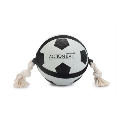 Beeztees Palla Calcio Action con Corda