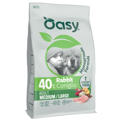 Oasy Dog Monoprotein Adult Medium/Large Coniglio
