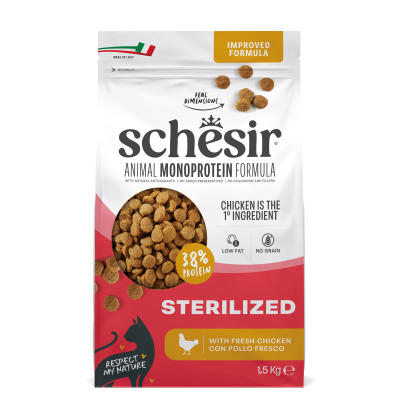 Schesir Cat Monoprotein Formula Sterilized Pollo