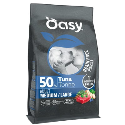 Oasy Dog Grain Free Medium & Large Adult Tonno