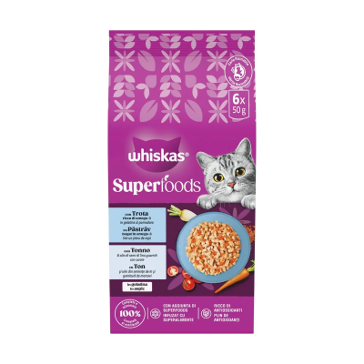 Whiskas Busta Superfoods in Gelatina 6x50g